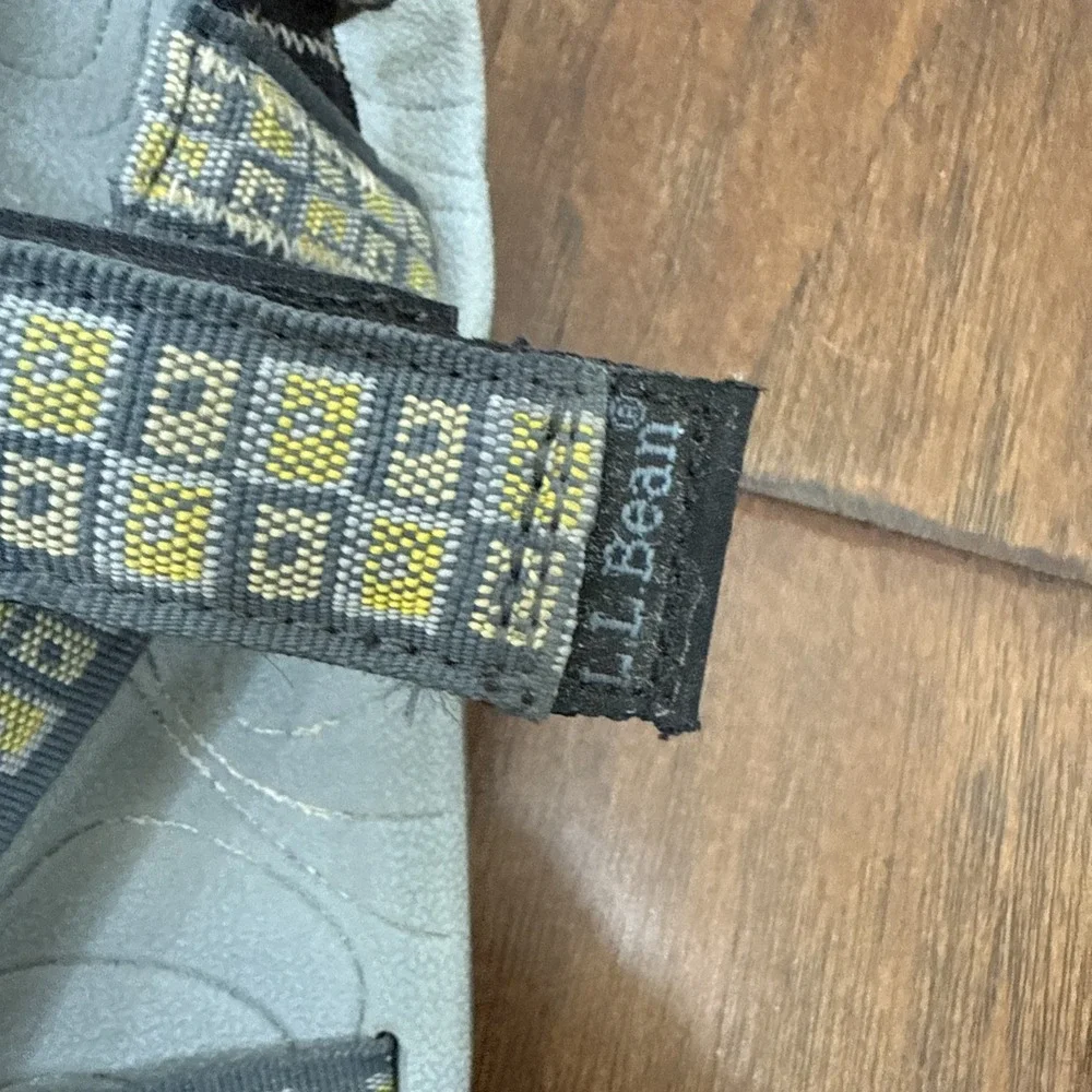 LL Bean Hiking Outdoors Strap Sandal Women 7.5 Gray Gorpcore Travel Water Sporty